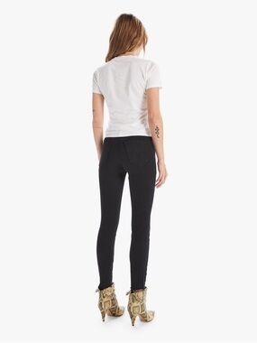 MOTHER The Looker Not Guilty Black Skinny Jeans Size 33